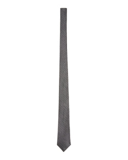 Burberry Manston Micro-monogram Silk Skinny Tie Gray thumbnail 2