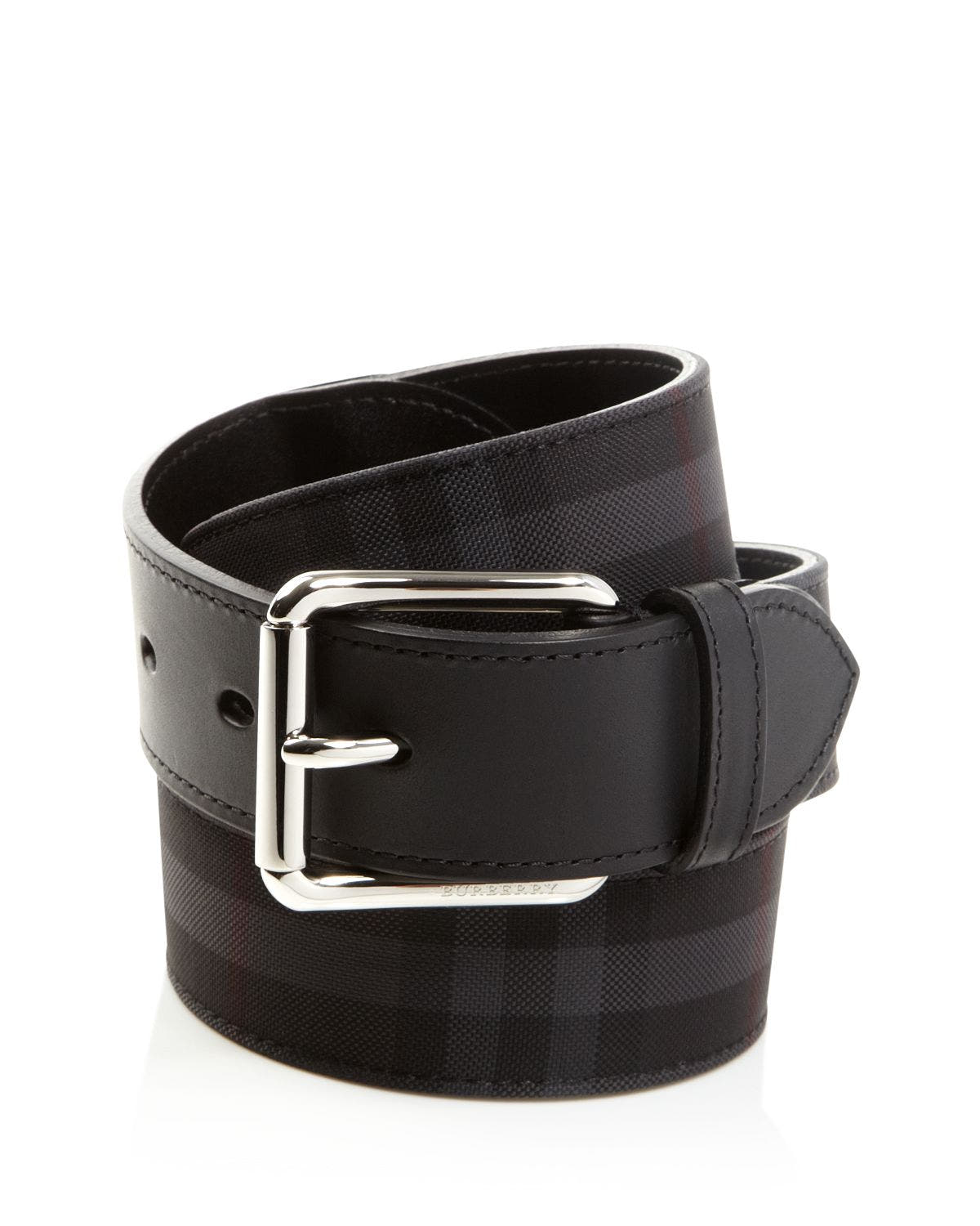Burberry Mark Horseferry Check Belt Charcoal/Black
