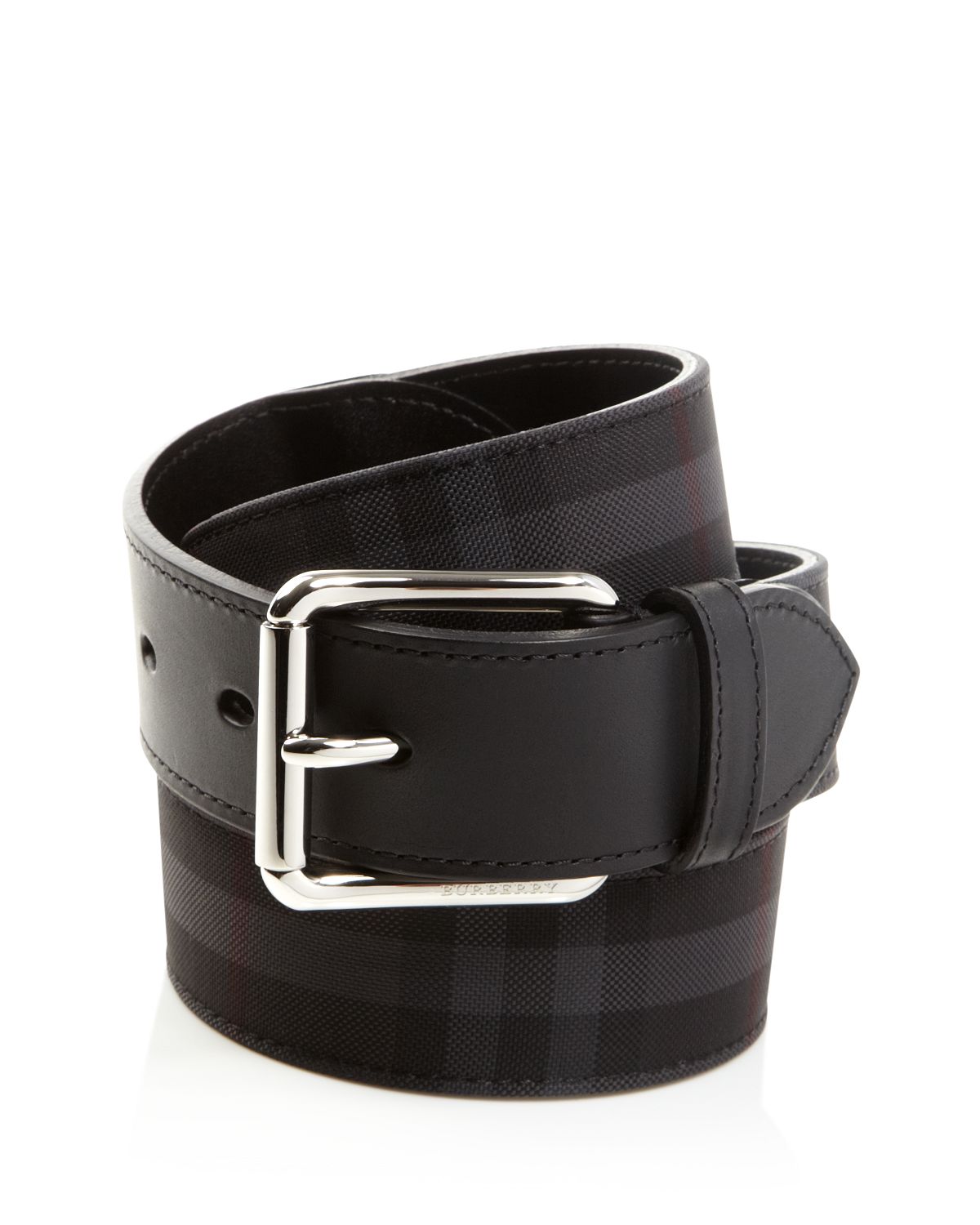 Burberry Mark Horseferry Check Belt Charcoal/Black