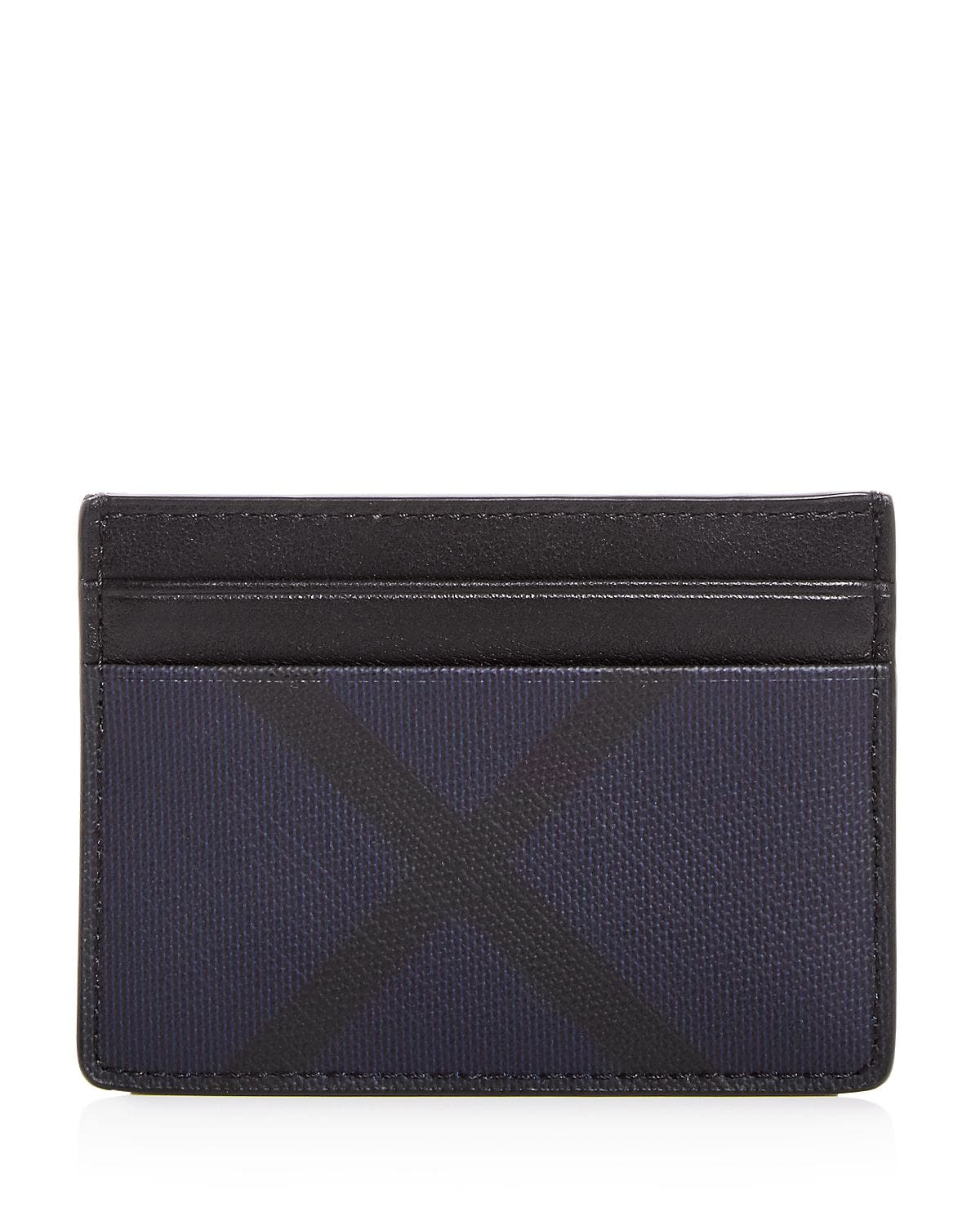 Burberry Sandon London Check Card Case Navy/black