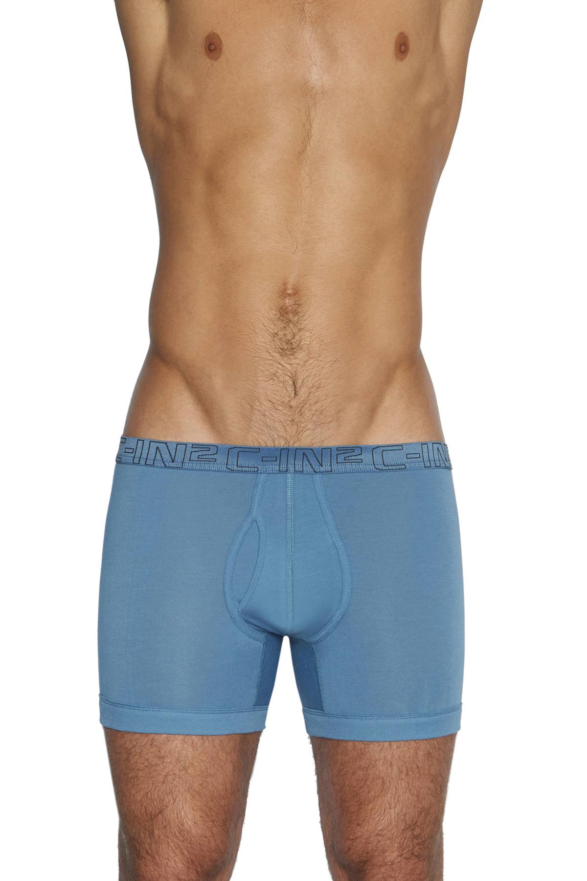 C-IN2 70's-Blue/Black Boxer Brief 2-Pack