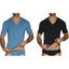 C-IN2 70's-Blue/Black Stretch V-Neck Tee 2-Pack