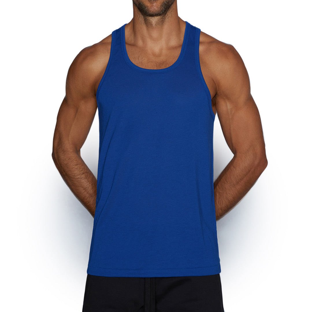 C-IN2 Banks Blue Super Bright Relaxed Tank – CheapUndies