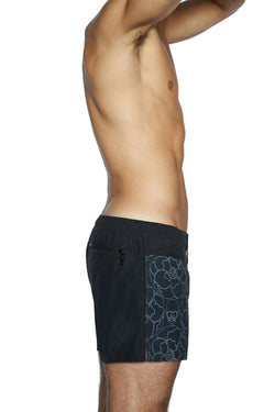 C-IN2 Black Dragon Flower Swim Trunk thumbnail 3