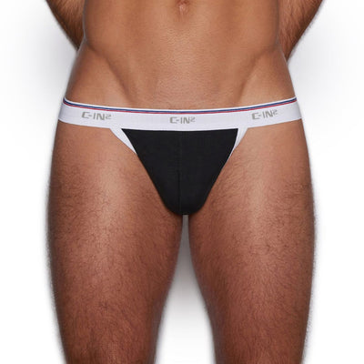 C-IN2 Black Throwback Thong