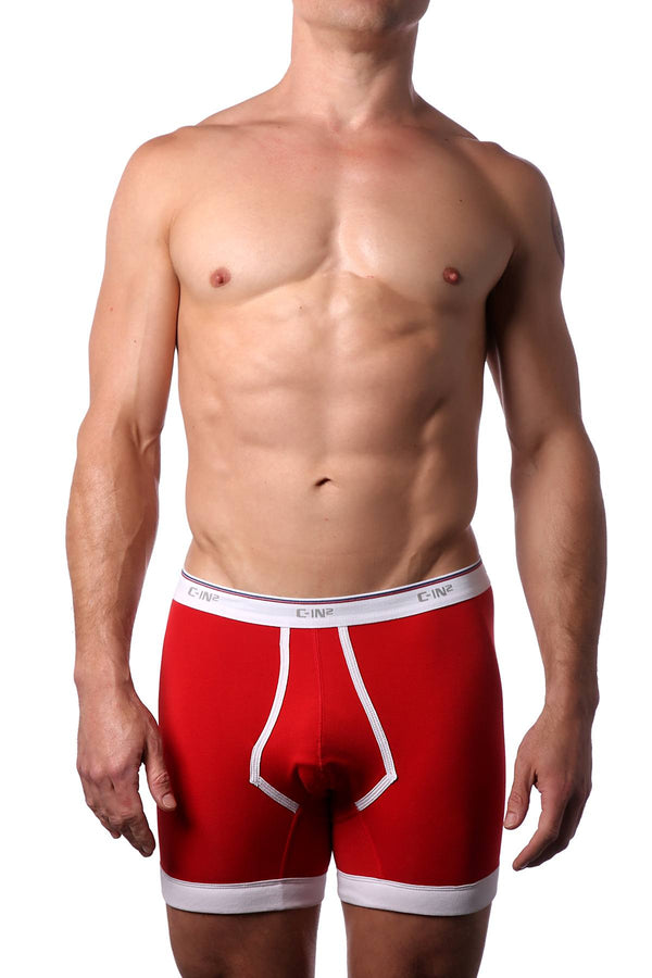 C-IN2 Candy Red Throwback Boxer Brief
