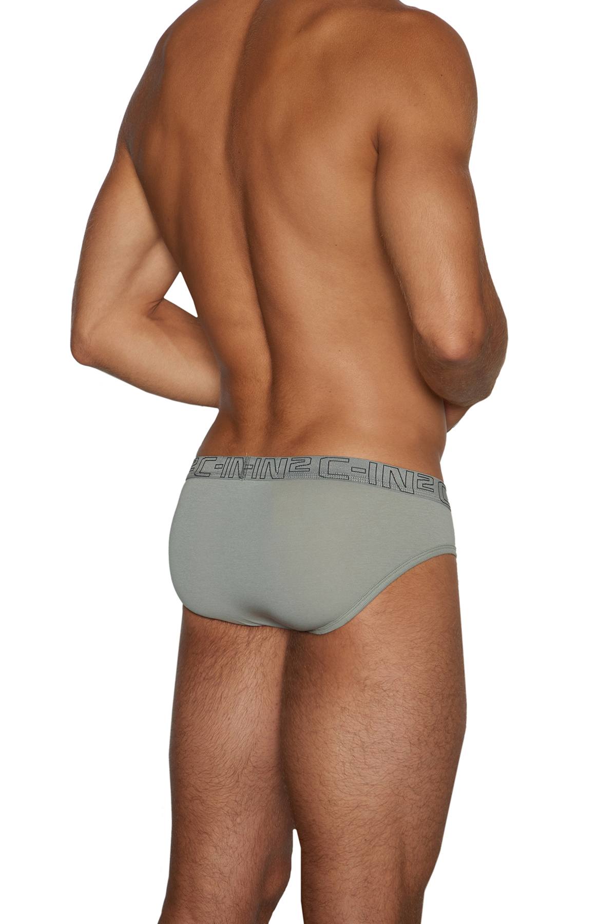 C-IN2 Cathedray-Grey/Celeste-Blue Low Rise Brief 2-Pack
