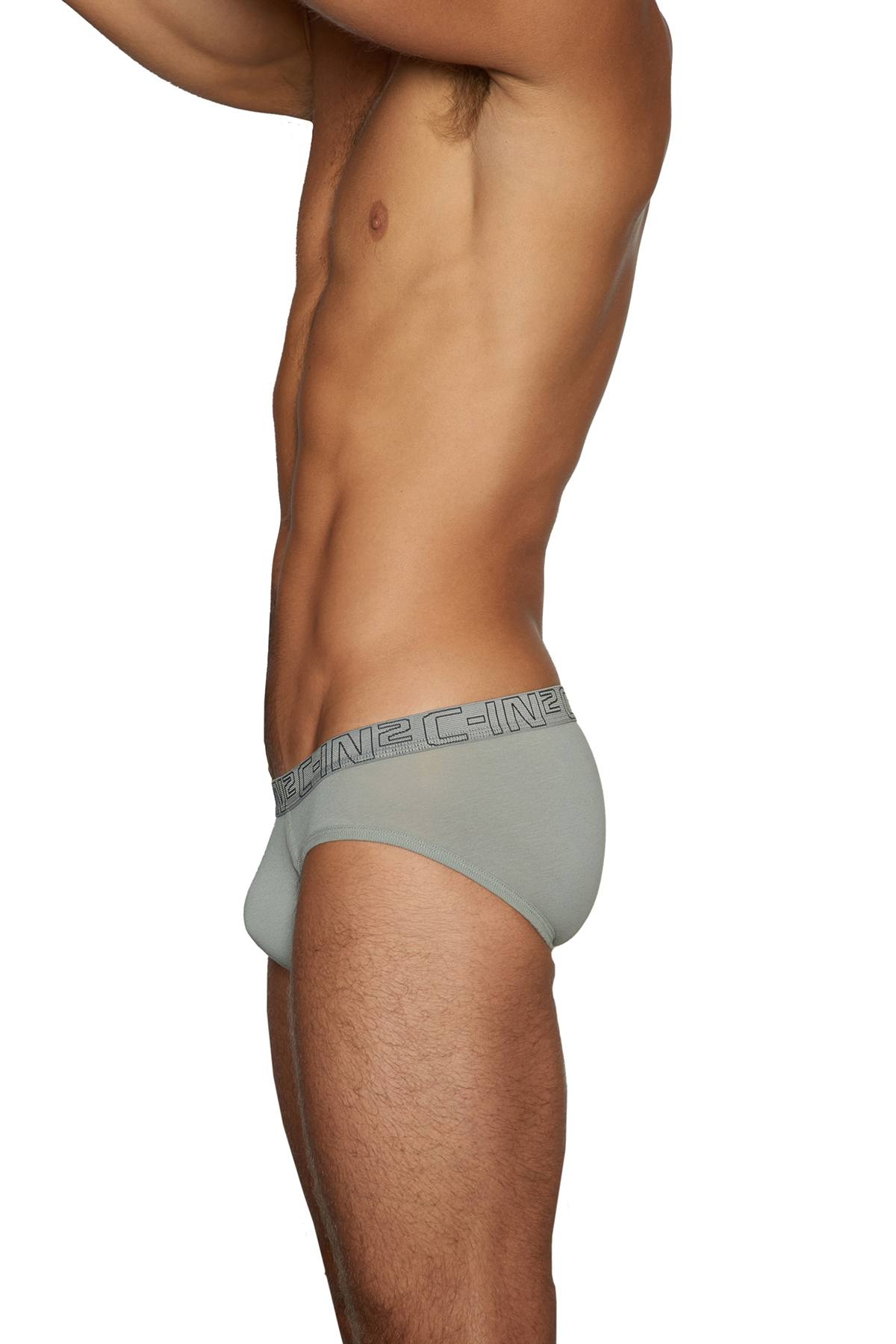C-IN2 Cathedray-Grey/Celeste-Blue Low Rise Brief 2-Pack
