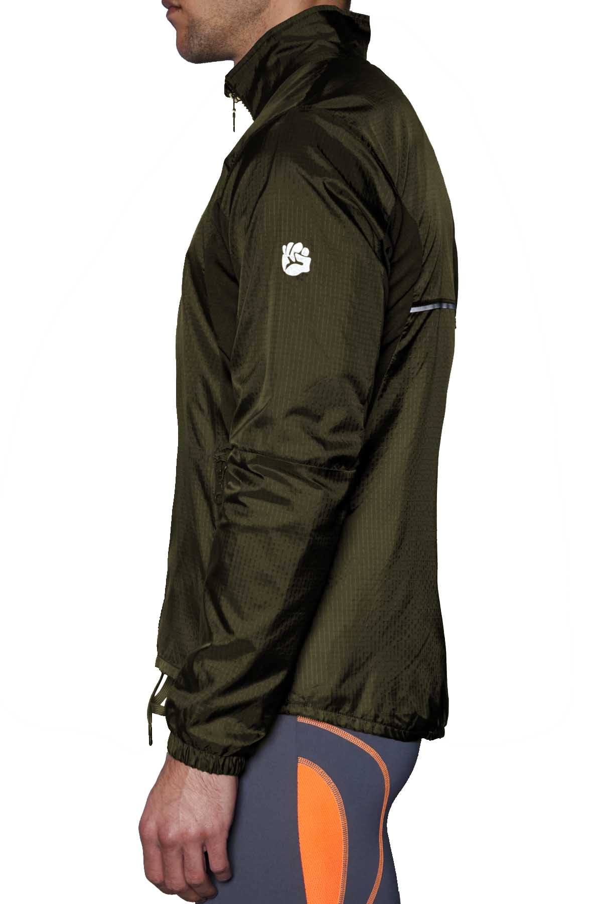 C-IN2 Grey/Green Grip Athletic Zip Jacket