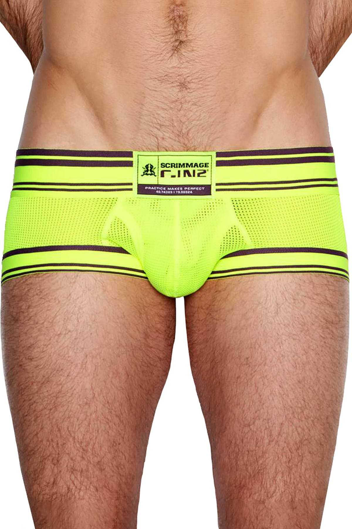 C-IN2 Moscoso Yellow Scrimmage Fly Front Brief