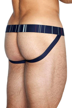 C-IN2 Navy-Blazer Chalk Stripe Spectrum Jockstrap thumbnail 3