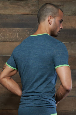 C-IN2 Ombre Green Hand Me Down V-Neck T-Shirt thumbnail 2