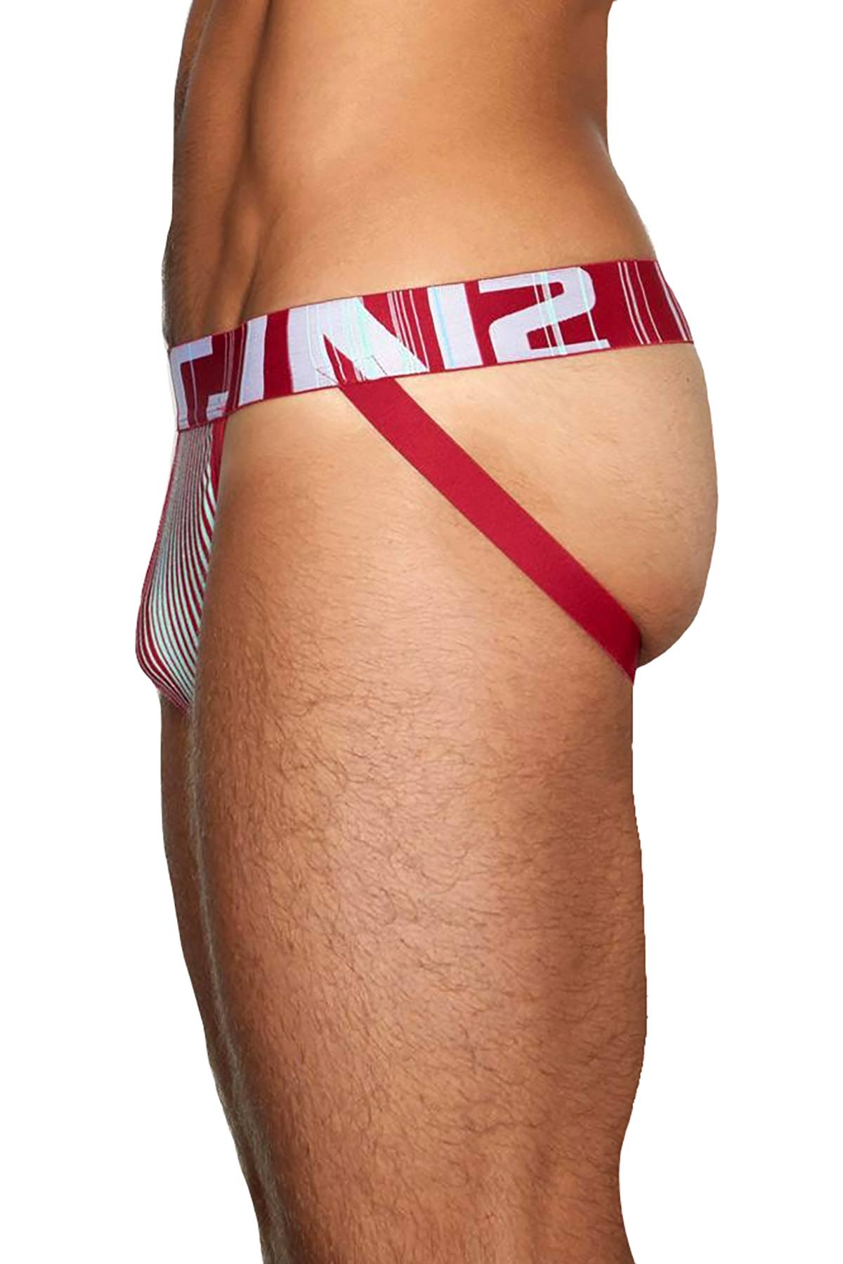 C-IN2 Rhubarb-Red Spectrum Jockstrap