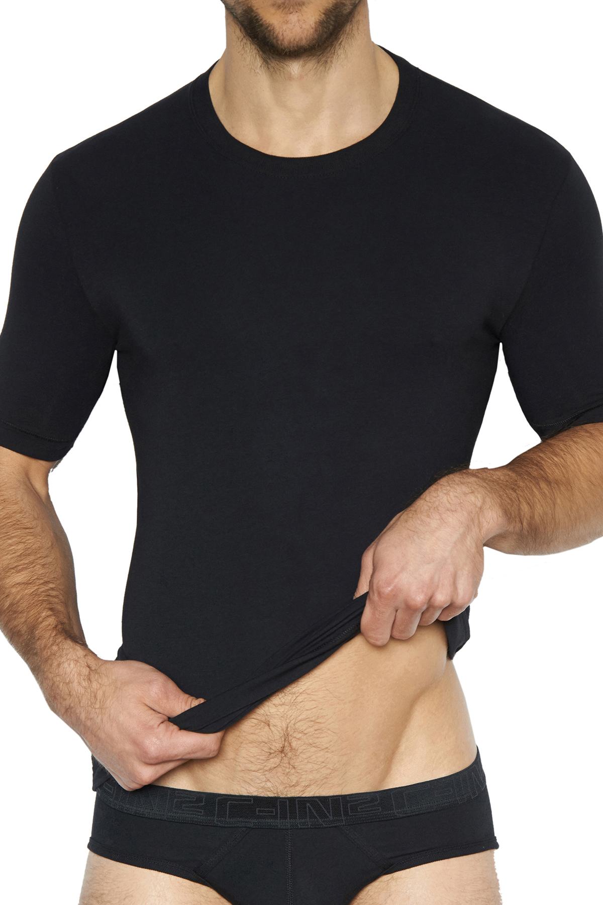 C-IN2 Salsa/Black Crewneck Tee 2-Pack