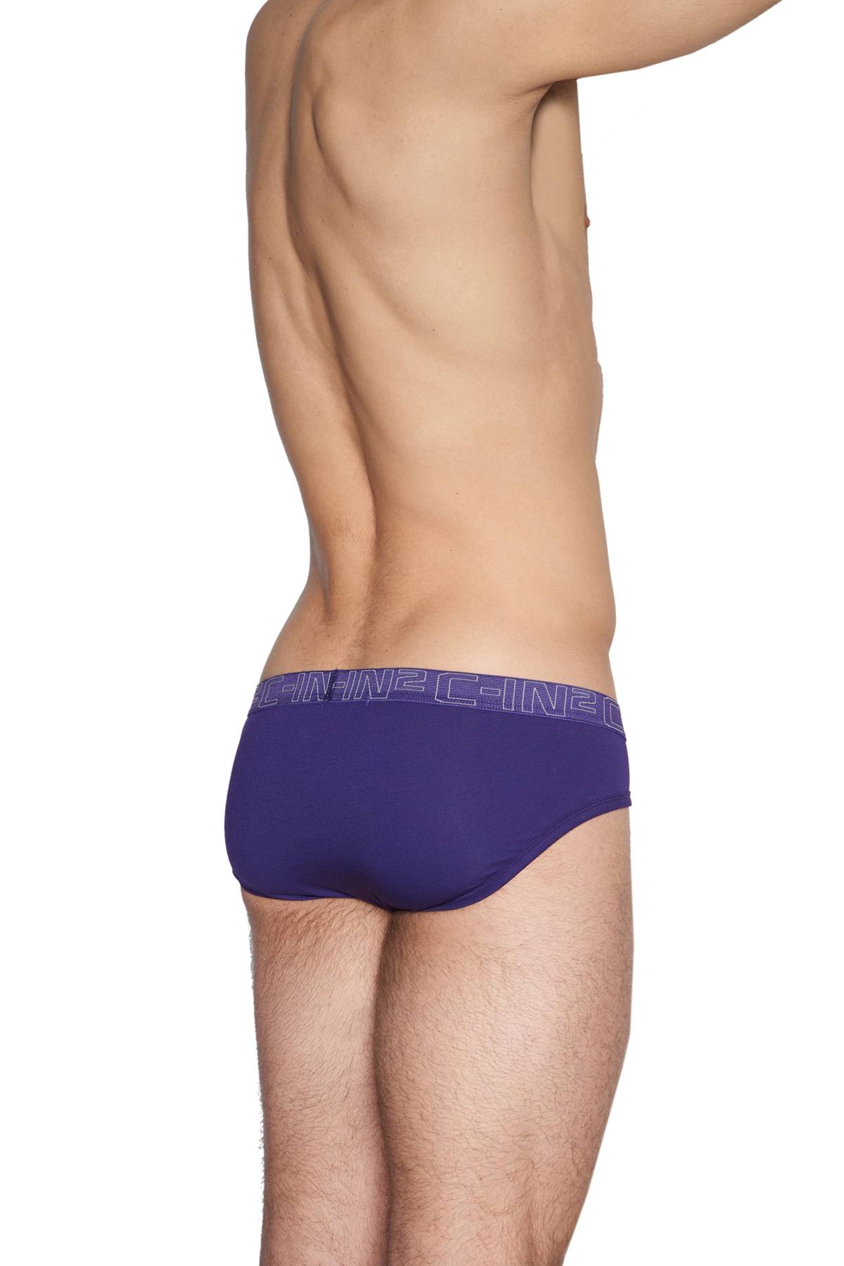 C-IN2 Tanager-Teal/Purple-Label Low Rise Brief 2-Pack