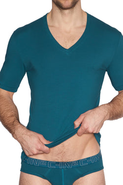 C-IN2 Tanager-Teal/Purple-Label Stretch V-Neck Tee 2-Pack thumbnail 2