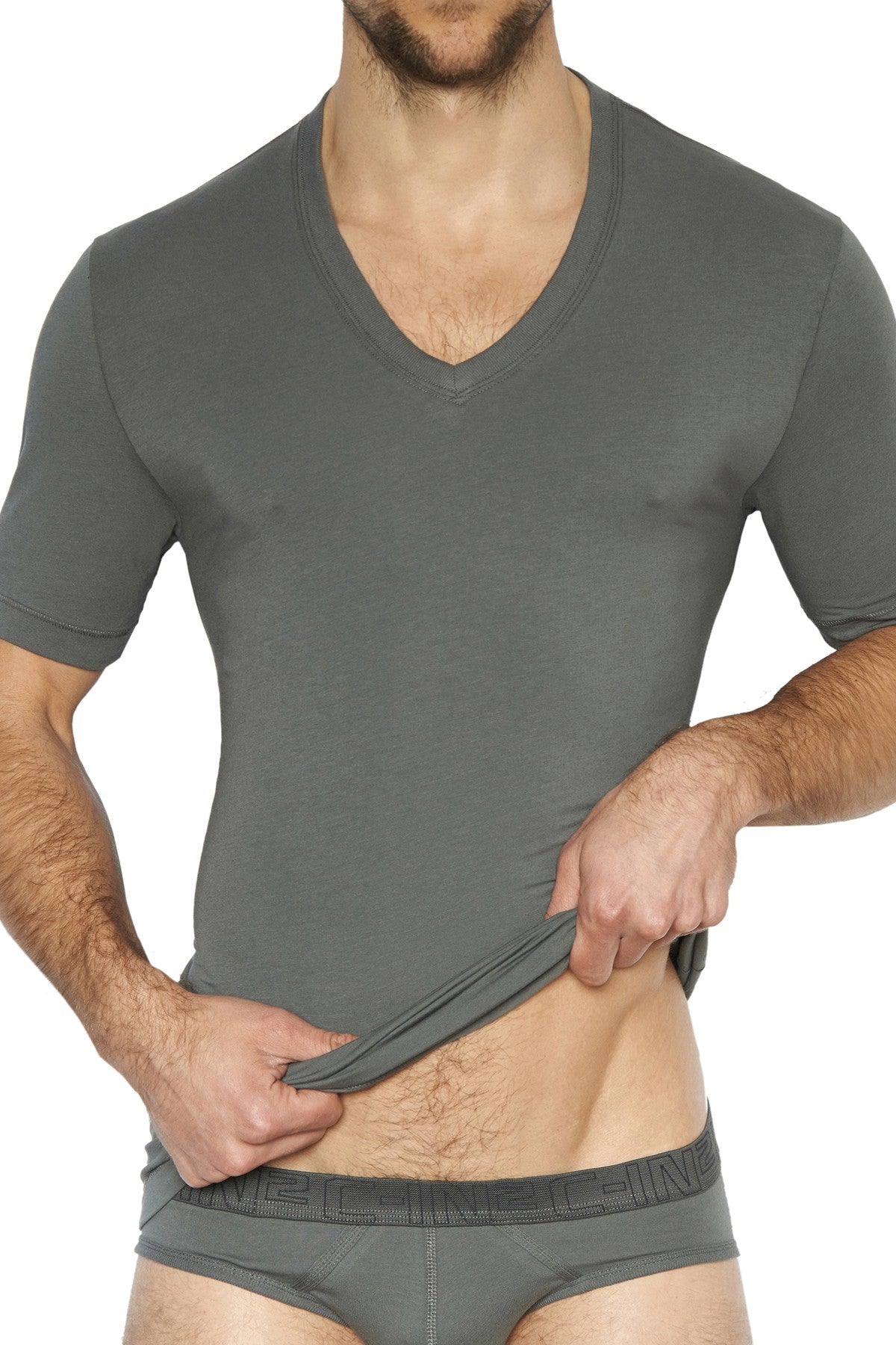 C-IN2 Wallstreet/Splash Stretch V-Neck Tee 2-Pack