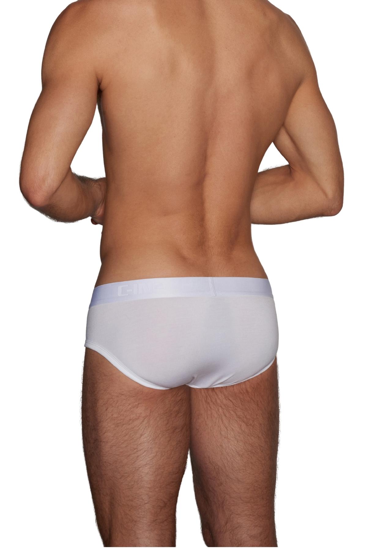 C-IN2 White Minimal Low Rise Brief