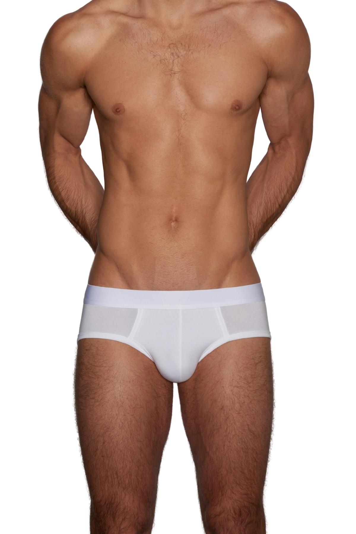 C-IN2 White Minimal Low Rise Brief
