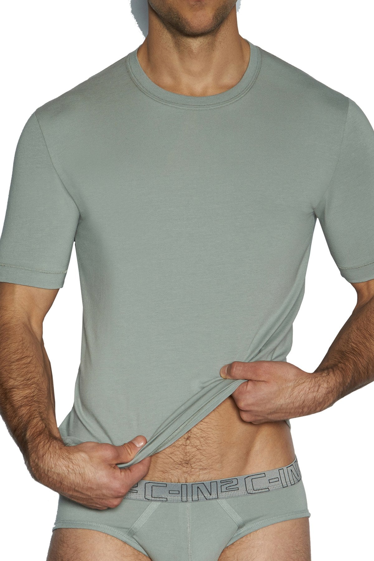 C-IN2 Wild-Fire/Chain-Grey Crewneck Tee 2-Pack