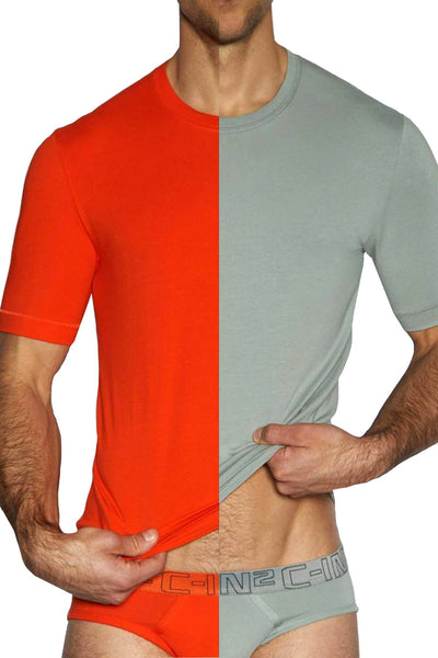 C-IN2 Wild-Fire/Chain-Grey Crewneck Tee 2-Pack