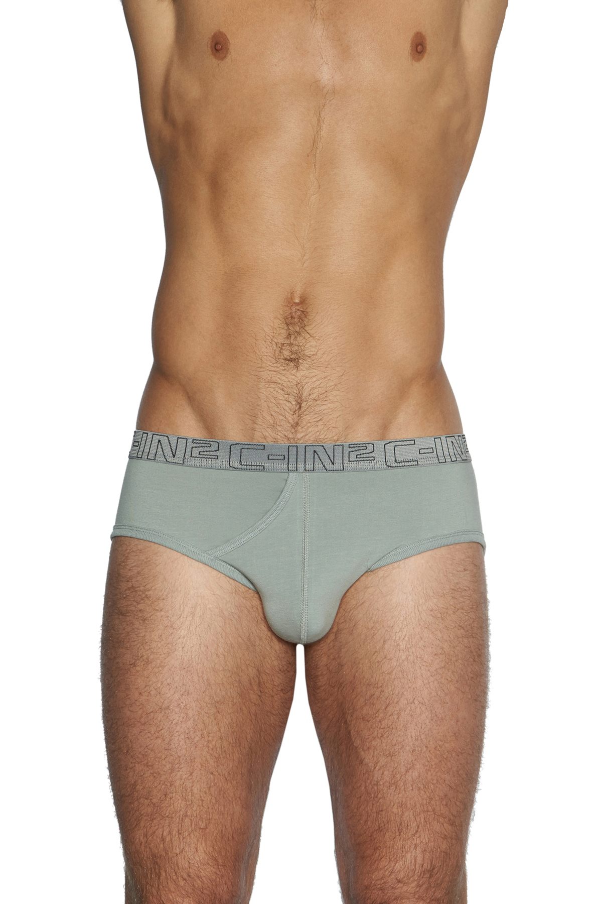 C-IN2 Wild-Fire/Chain-Grey Slash Mid-Rise Brief 2-Pack