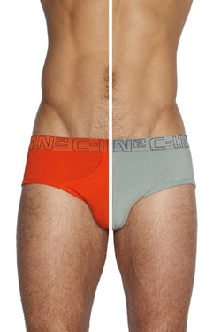 C-IN2 Wild-Fire/Chain-Grey Slash Mid-Rise Brief 2-Pack thumbnail 1