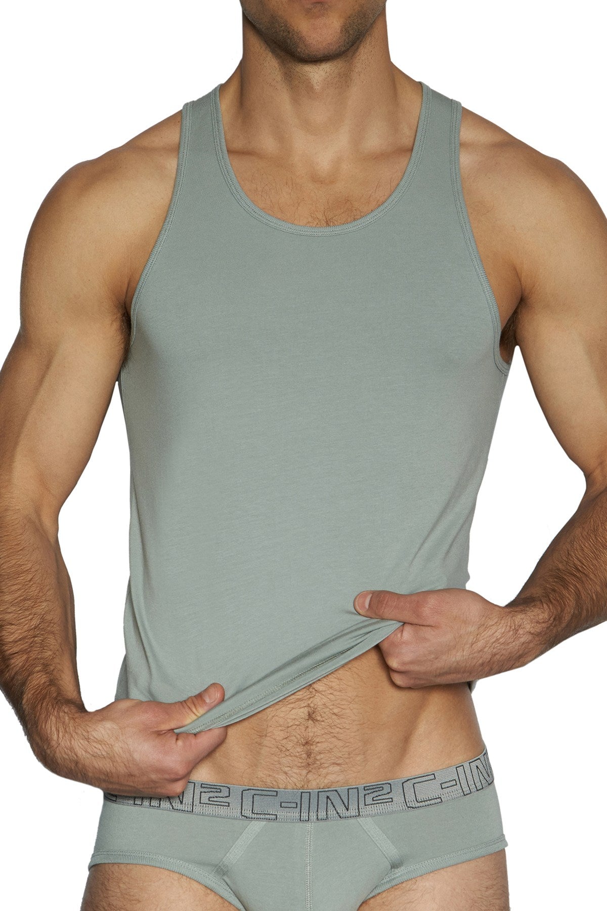 C-IN2 Wild-Fire/Chain-Grey Stretch Tank 2-Pack
