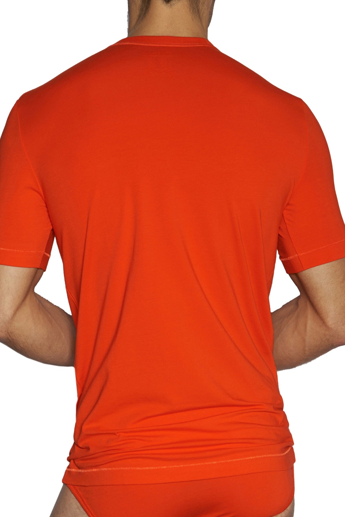 C-IN2 Wild-Fire/Chain-Grey Stretch V-Neck Tee 2-Pack