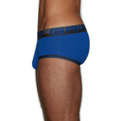 C-N2 deep Ocean Blue Grip Mesh Mid Rise Brief thumbnail 2