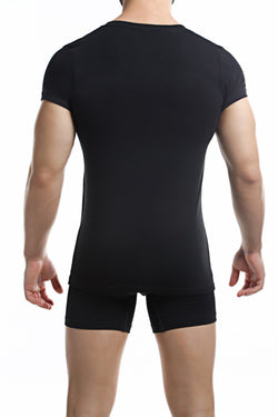 C4M Black V Neck Shirt thumbnail 3