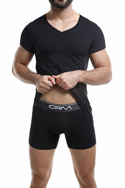 C4M Black V Neck Shirt thumbnail 2