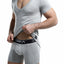 C4M Grey Deep V Neck Shirt