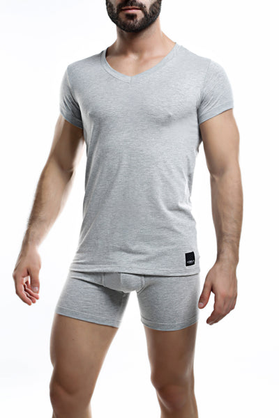 C4M Grey V Neck Shirt