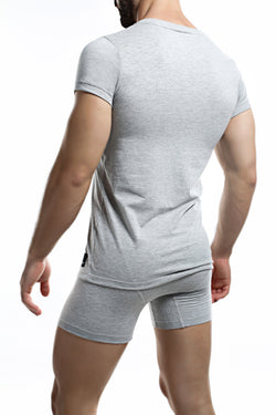 C4M Grey V Neck Shirt thumbnail 3