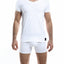 C4M White V Neck Shirt