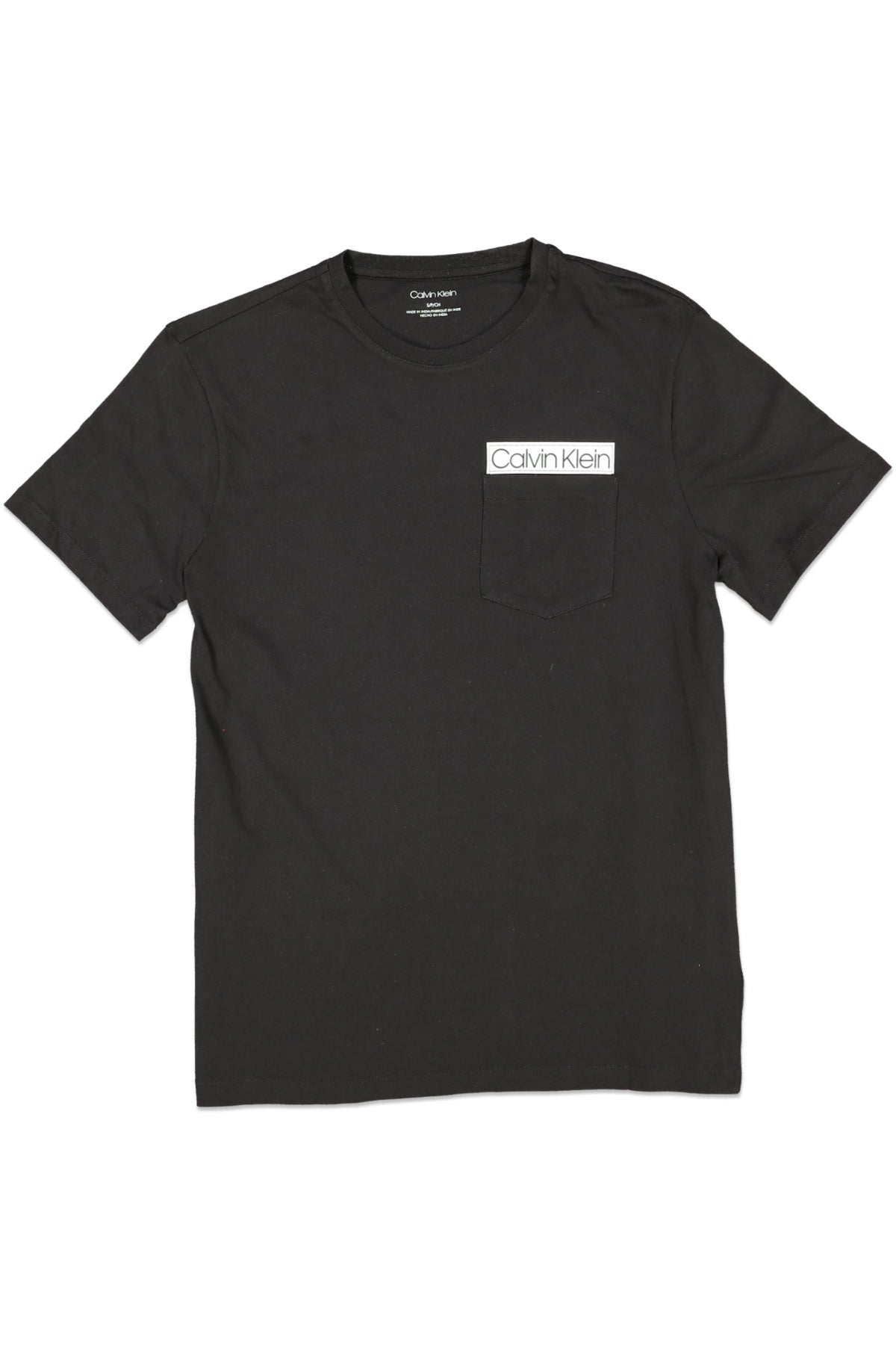 CALVIN KLEIN POCKET PRINT Black Tee