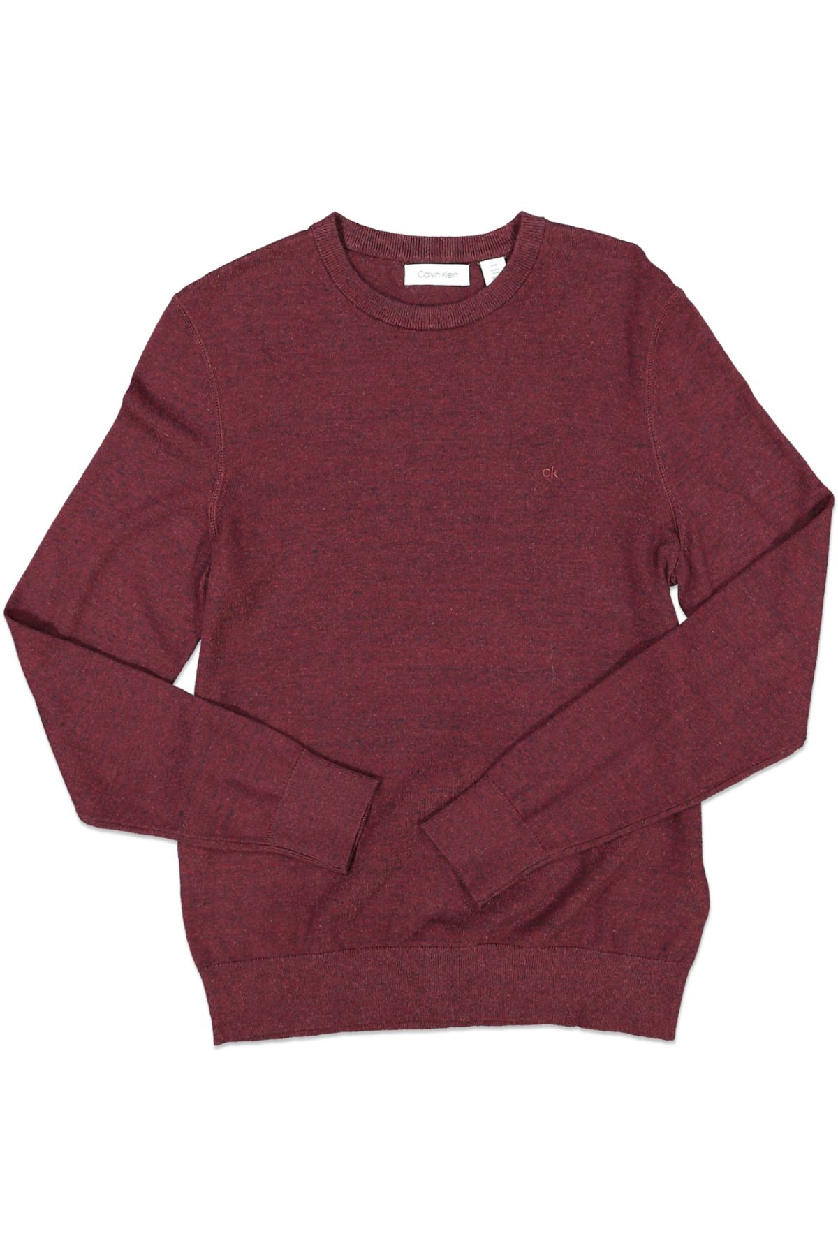 CALVIN KLEIN YARN MARL SWEATER RED