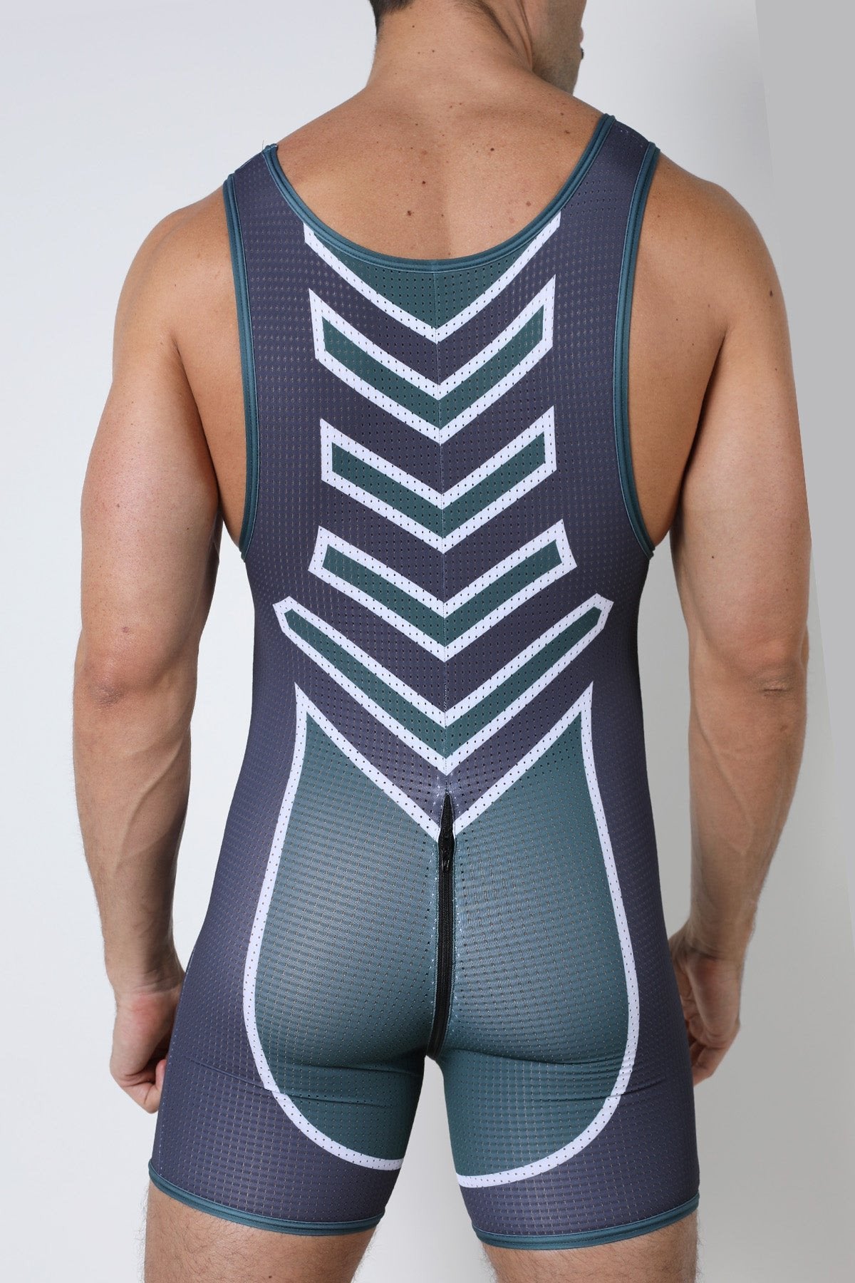 CB13 Green Kennel Club Spitfire Zipper Singlet CheapUndies