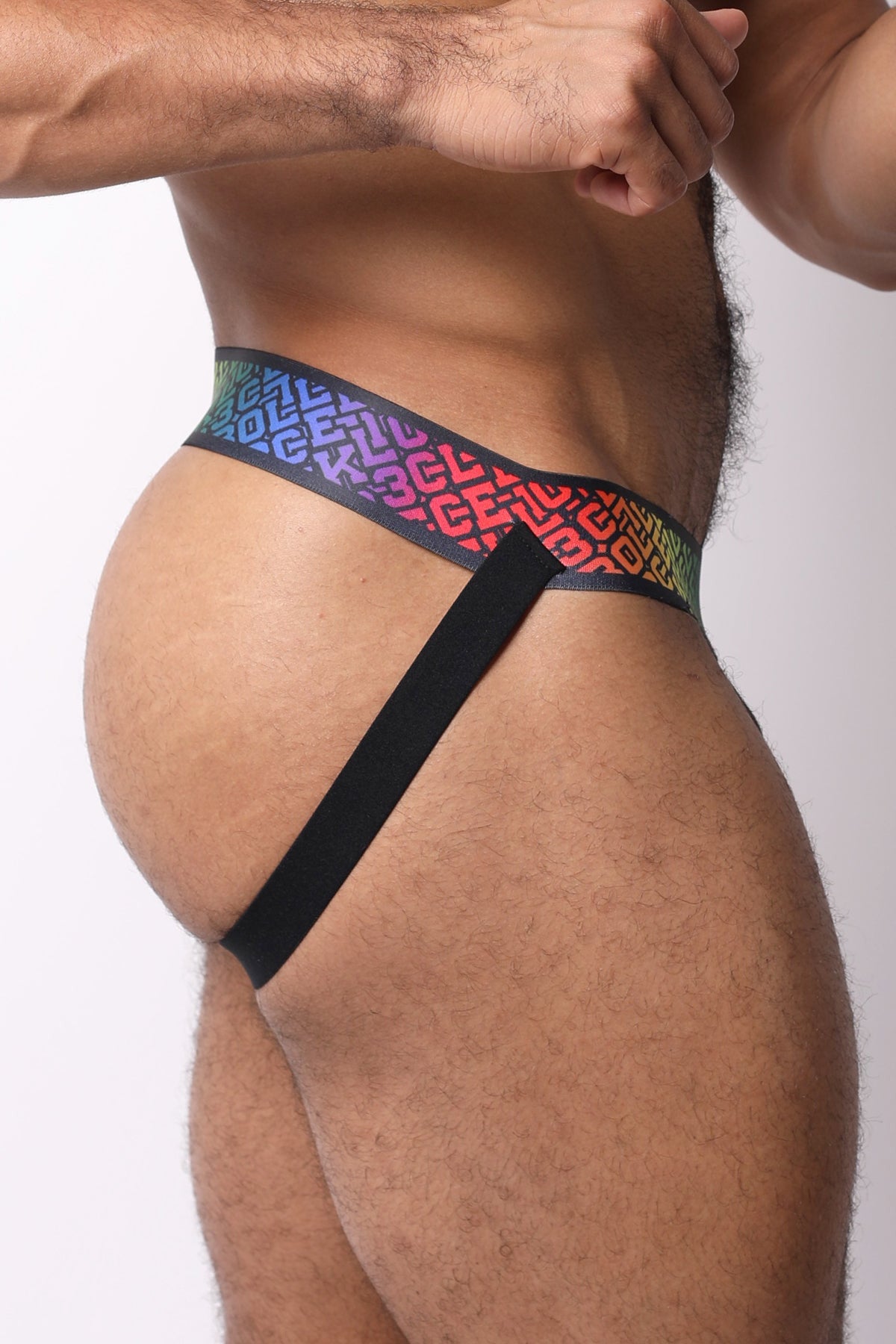 CB13 Pride Black 22 Jockstrap