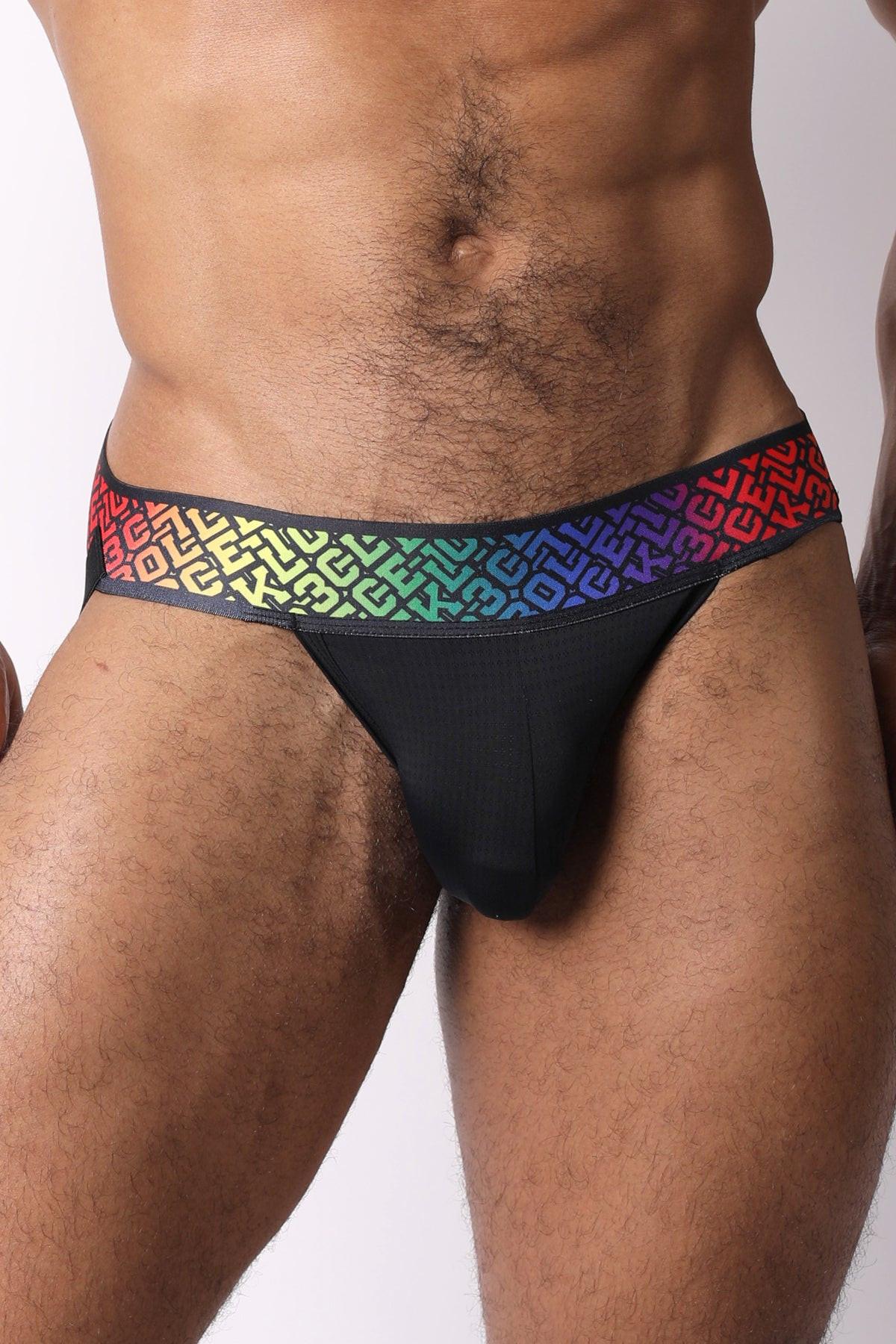 CB13 Pride Black 22 Jockstrap