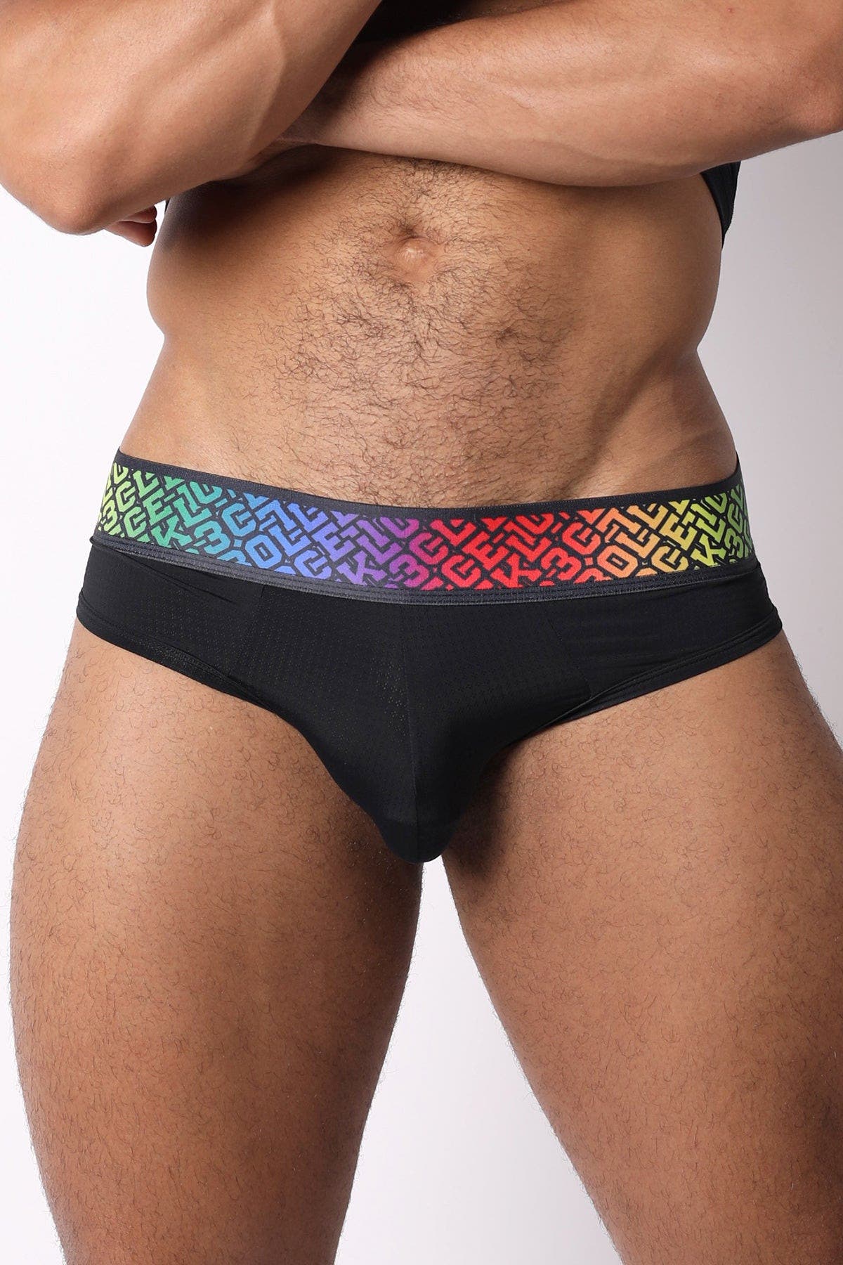 CB13 Pride Black 22 Low Rise Brief
