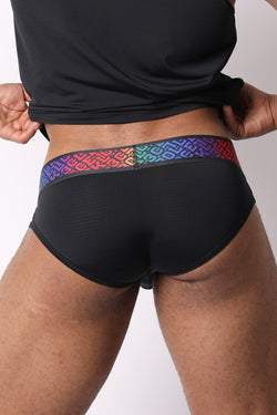 CB13 Pride Black 22 Low Rise Brief thumbnail 3