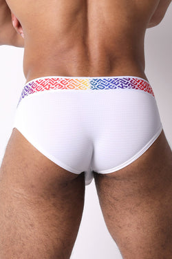 CB13 Pride White 22 Low Rise Brief thumbnail 3