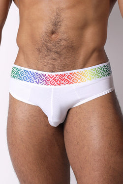 CB13 Pride White 22 Low Rise Brief thumbnail 1