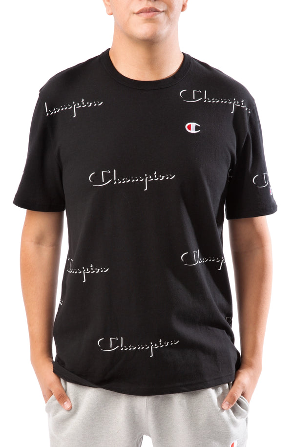 CHAMPION Heritage AOP Short Sleeve Tee black