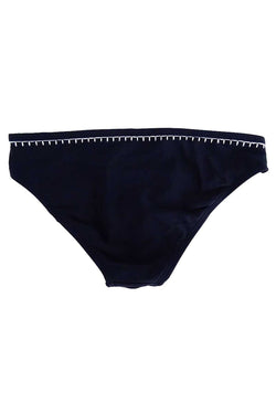 California Waves Black Crochet Trim Hipster Bikini Bottom thumbnail 4
