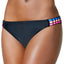 California Waves Crochet Trim Hipster Bikini Bottom in Black