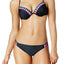 California Waves Crochet Trim Hipster Bikini Bottom in Black
