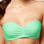 California Waves Mint Strappy Bandeau Bikini Top